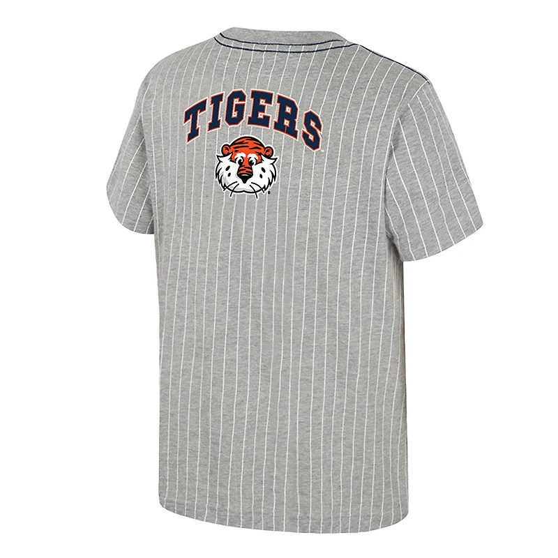 Youth Colosseum Heather Gray Auburn Tigers Airball Baseball T-Shirt