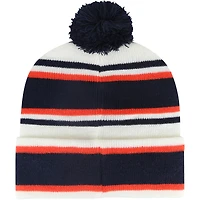 Bonnet en tricot à revers blanc Auburn Tigers Stripling '47 pour jeunes avec pompon