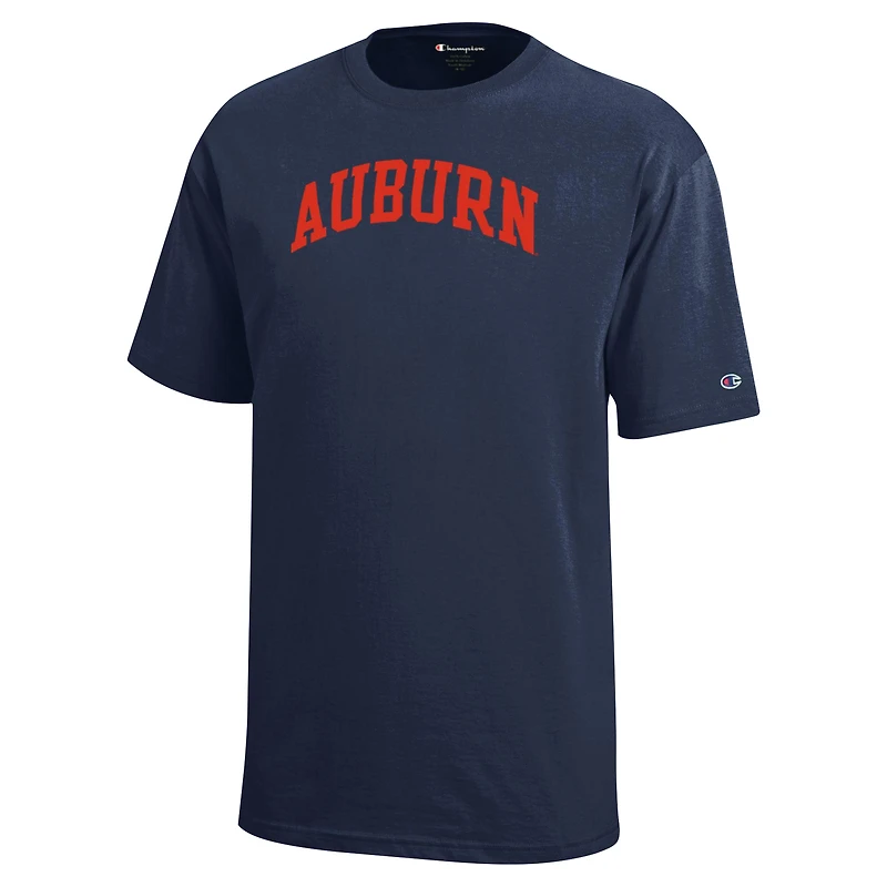 T-shirt Champion de la jeunesse, bleu marine, Auburn Tigers Team Arch