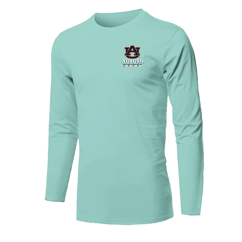 T-shirt à manches longues vert clair Auburn Tigers Joyeux Noël pour jeunes
