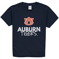 T-shirt bleu marine à col rond Auburn Tigers pour jeune
