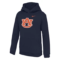 Sweat à capuche en molleton Nike Navy Auburn Tigers Club pour jeunes
