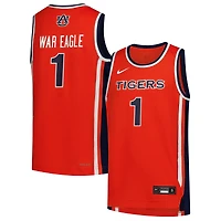 Maillot de basketball réplique Nike n° 1 Orange Auburn Tigers pour jeunes