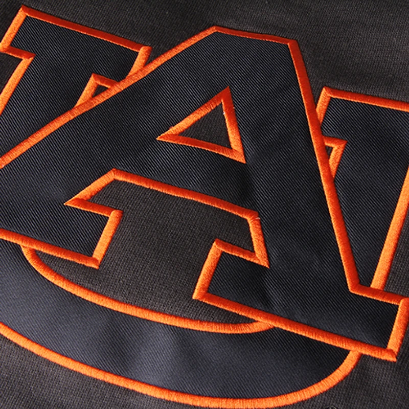 Chandail à capuchon gros logo des Tigers Auburn gris anthracite Stadium pour jeunes