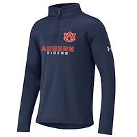 Youth Under Armour Navy Auburn Tigers Fleece Quarter-Zip Jacket