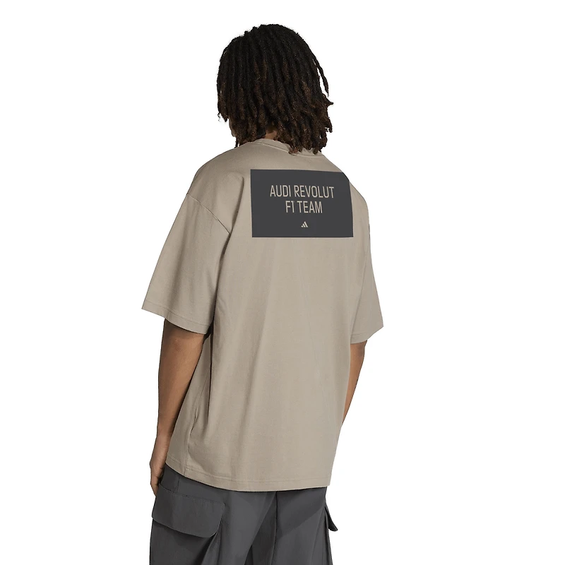 Men's adidas  Brown Audi Formula 1 Team Elevated Graphic T-Shirt