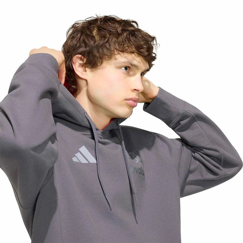 Men's adidas Charcoal Audi F1  Authentic Driver Hoodie