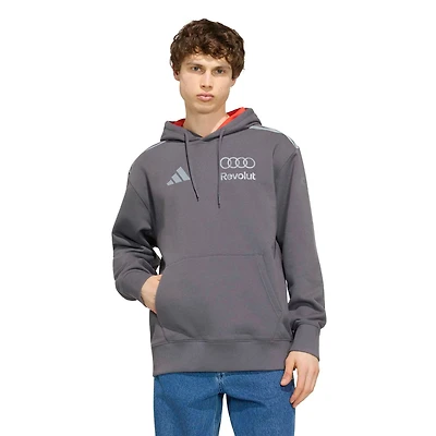 Men's adidas Charcoal Audi F1  Authentic Driver Hoodie