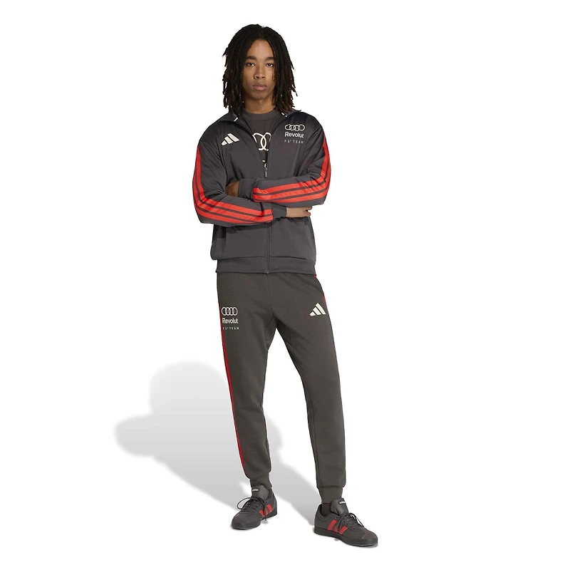 Men's adidas Charcoal Audi F1 Team Alphaskin Full-Zip Track Jacket