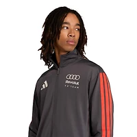 Men's adidas Charcoal Audi F1 Team Alphaskin Full-Zip Track Jacket