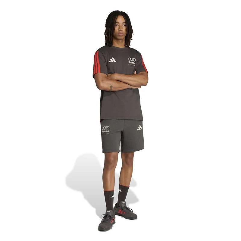 Men's adidas Charcoal Audi F1 Team Alphaskin Tri-Blend Shorts