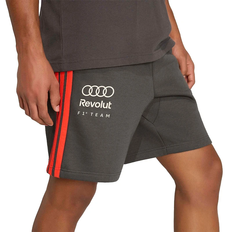 Men's adidas Charcoal Audi F1 Team Alphaskin Tri-Blend Shorts