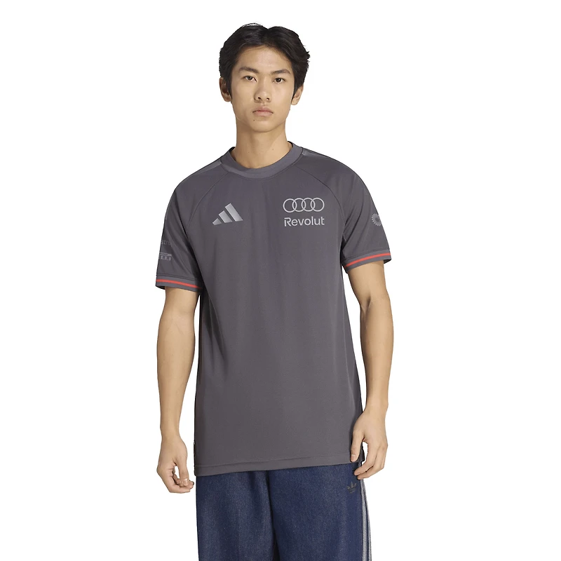 Men's adidas  Gray Audi Formula 1 Team Authentic Jersey T-Shirt