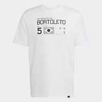 Men's adidas  White Audi Gabriel Bortoleto Graphic T-Shirt