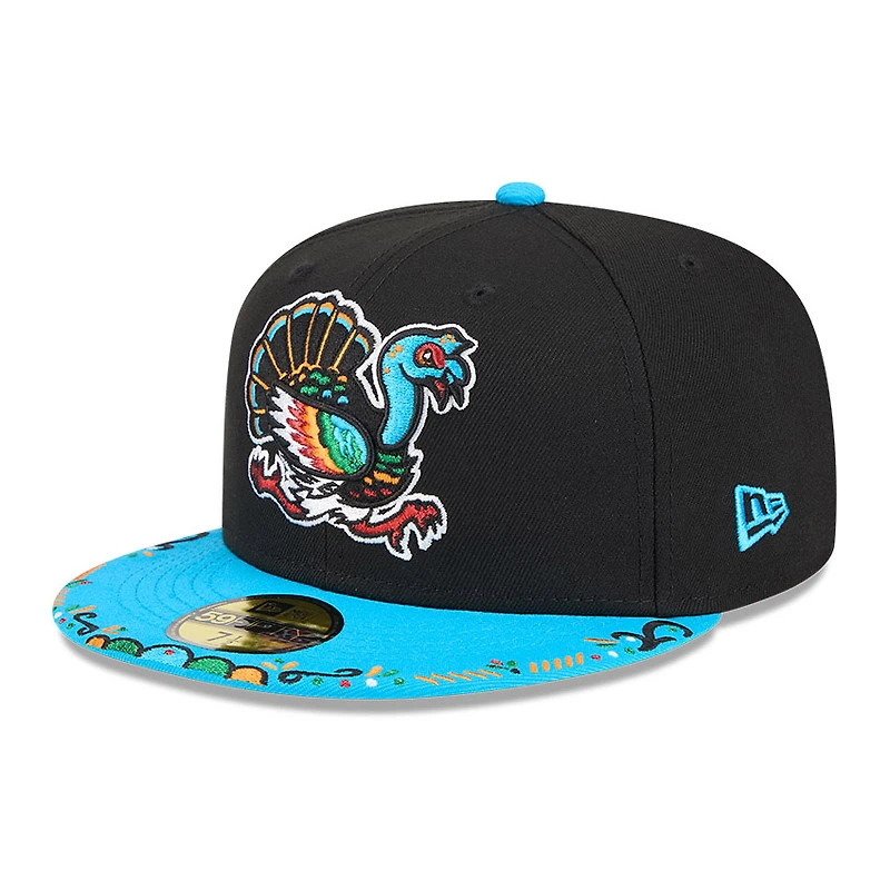 Men's New Era Black/Blue Augusta GreenJackets 2026 Copa De La Diversion 59FIFTY Fitted Hat