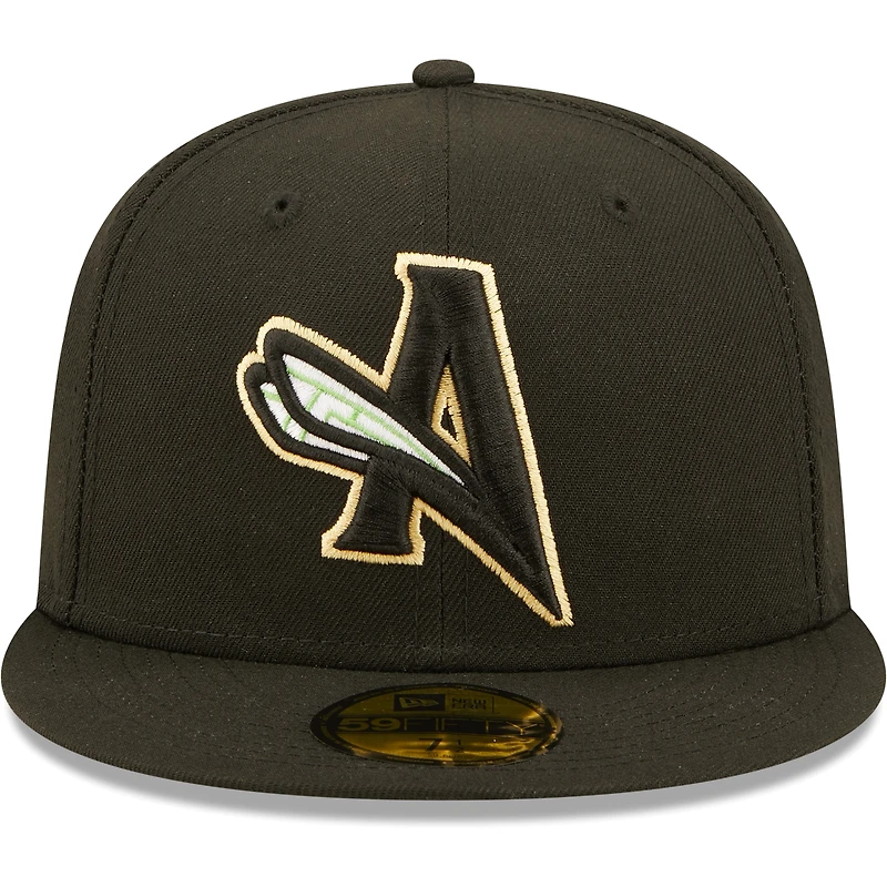 Casquette ajustée Authentic Collection Team Alternate 59FIFTY pour homme Augusta GreenJackets New Era noire
