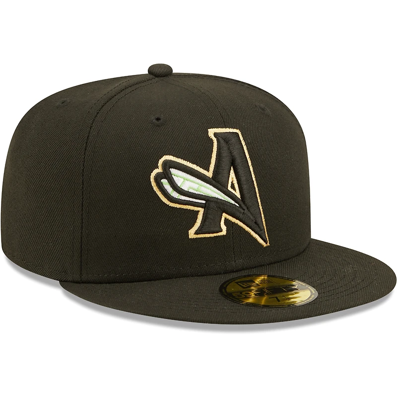 Casquette ajustée Authentic Collection Team Alternate 59FIFTY pour homme Augusta GreenJackets New Era noire