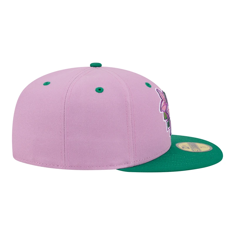 Casquette ajustée New Era rose/verte Augusta GreenJackets Minor League Theme Nights pour homme 59FIFTY