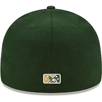 Men's New Era White Augusta GreenJackets Authentic Collection 59FIFTY Fitted Hat
