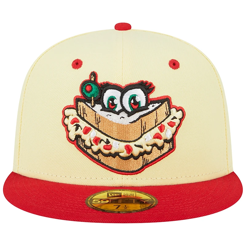 Casquette ajustée 59FIFTY Augusta GreenJackets Theme Nights Pimento Cheese jaune New Era pour homme