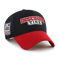 Men's '47 Black/Red Austin Cindric Corduroy MVP Adjustable Hat