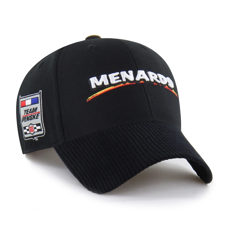 Men's '47 Black Austin Cindric Corduroy MVP Adjustable Hat