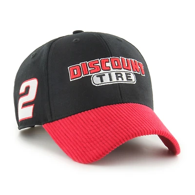 Men's '47 Black Austin Cindric Discount Tire Triple Hit Corduroy Adjustable Hat