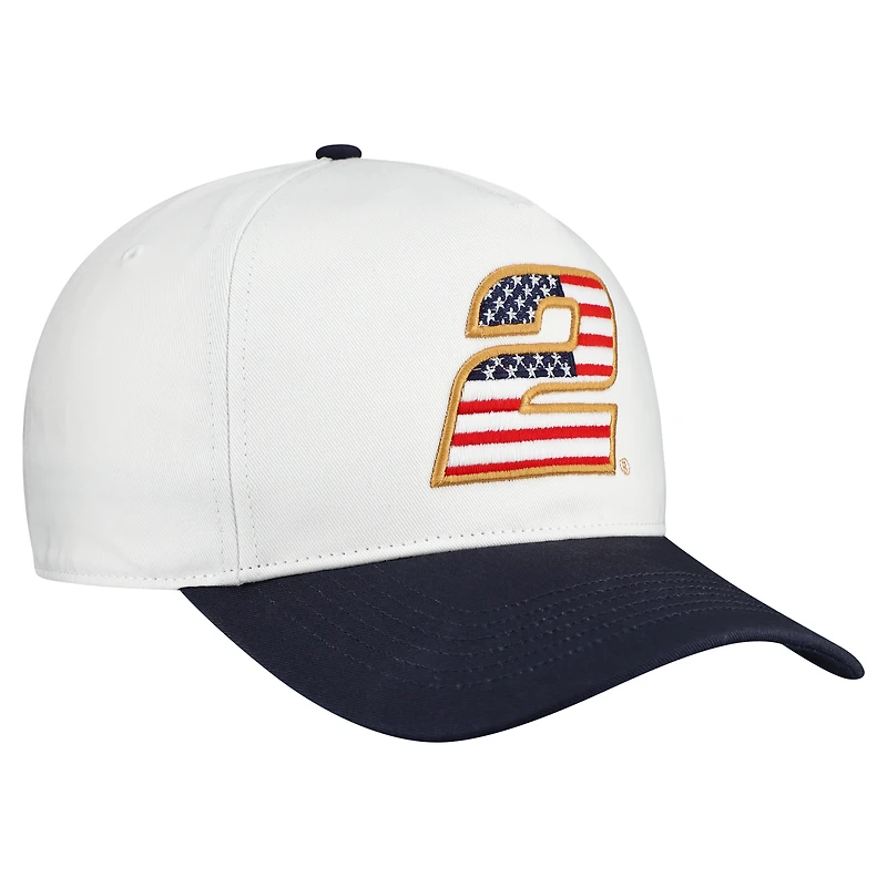 Casquette homme '47 White Austin Cindric Flag Fill Two-Tone Team Adjustable Hitch