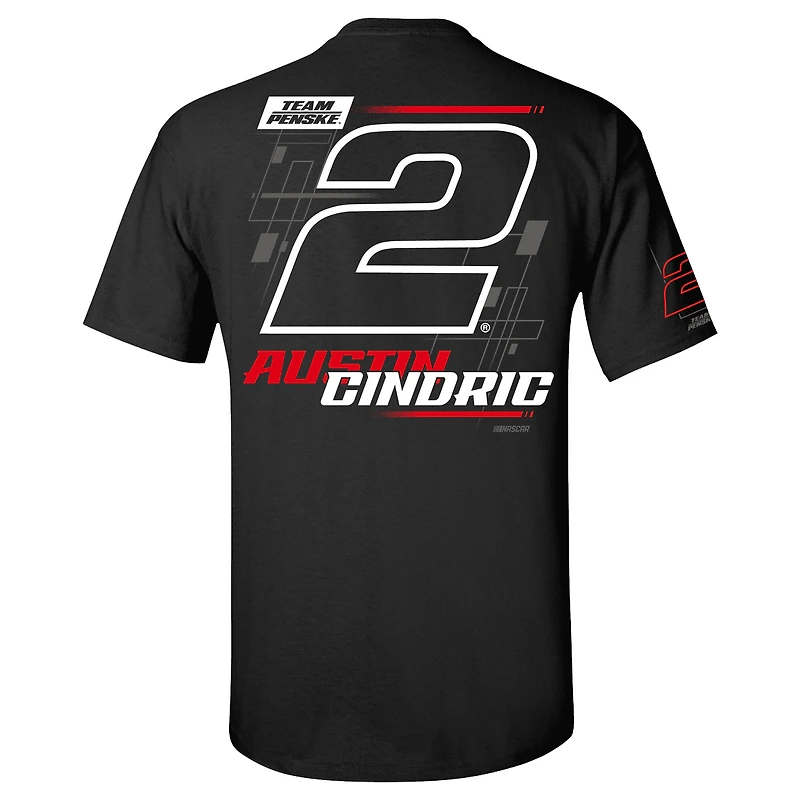 T-Shirt Homme Noir Austin Cindric 3-Spot Lifestyle