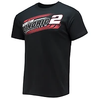T-shirt Austin Cindric Hi-Octane noir à drapeau damier pour homme