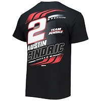 T-shirt Austin Cindric Hi-Octane noir à drapeau damier pour homme