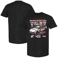 T-shirt noir Austin Cindric pour homme, drapeau à damier, Series éliminatoires NASCAR Cup 2025, pneus prix réduit