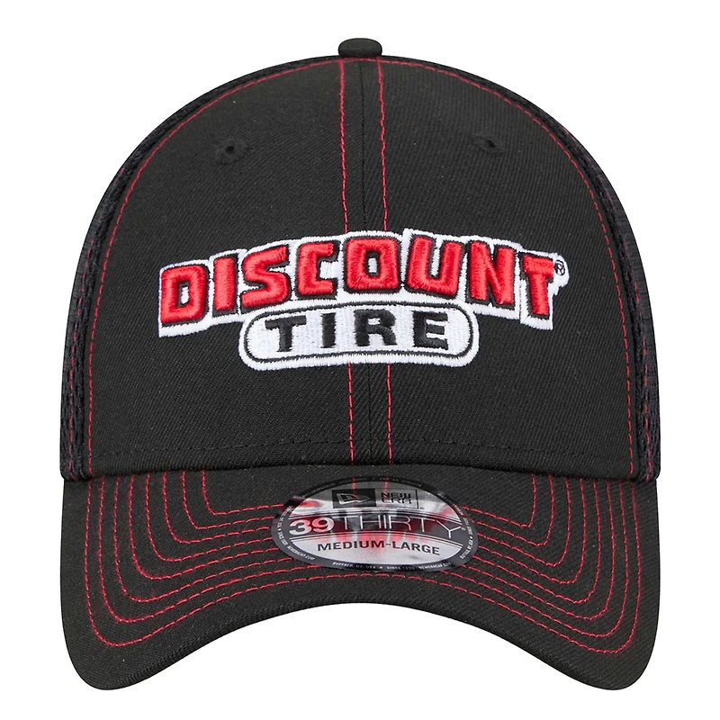 Casquette Austin Cindric Neo 39THIRTY Flex noire pour homme de New Era