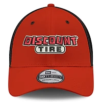 Men's New Era Red Austin Cindric Discount Tire NEO 39THIRTY Flex Hat