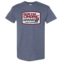 Men's Team Penske Heather Navy Austin Cindric Vintage T-Shirt
