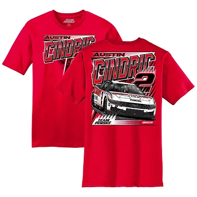 Men's Team Penske  Red Austin Cindric Car T-Shirt