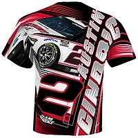 Men's Team Penske White Austin Cindric Discount Tire Sublimated Dynamic Total Print T-Shirt