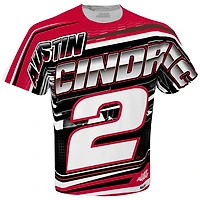 Men's Team Penske White Austin Cindric Sublimated Speedster T-Shirt