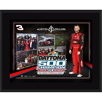 Austin Dillon 10.5" x 13" 2018 Daytona 500 Champion Sublimated Plaque