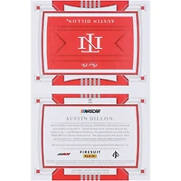 Austin Dillon 2020 Panini National Treasures Race Used Booklet Relic #AD #1/1 Card 