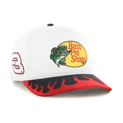 Men's '47  White/Red Austin Dillon Flame Hitch Adjustable Hat