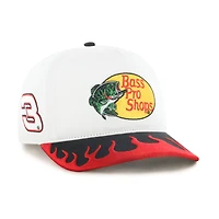 Men's '47  White/Red Austin Dillon Flame Hitch Adjustable Hat