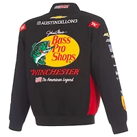 Veste de course en sergé à boutons-pression JH Design Austin Dillon 2026 pour homme, modèle Bass Pro Shops.