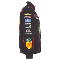 Men's JH Design Black Austin Dillon 2026 Bass Pro Shops Full-Snap Twill Racing Jacket