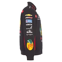Men's JH Design Black Austin Dillon 2026 Bass Pro Shops Full-Snap Twill Racing Jacket
