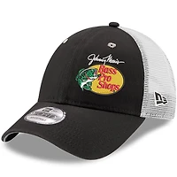 Casquette ajustable Austin Dillon Bass Pro Shops 9FORTY Trucker noir/blanc New Era pour hommes