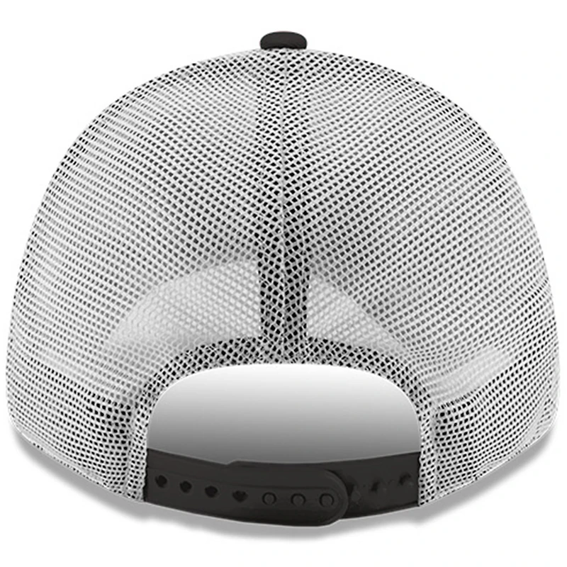 Men's New Era Black/White Austin Dillon Bass Pro Shops 9FORTY Trucker Adjustable Hat