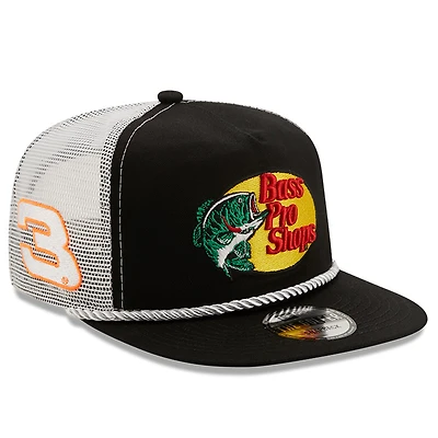 Men's New Era Black/White Austin Dillon Golfer Snapback Adjustable Hat
