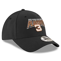 Casquette ajustable 9FORTY noire Austin Dillon pour homme, édition éliminatoire NASCAR Cup Series 2025, New Era
