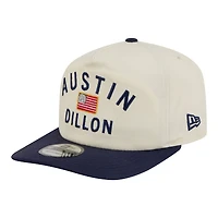 Men's New Era  Cream/Navy Austin Dillon Flag 19TWENTY Adjustable Hat